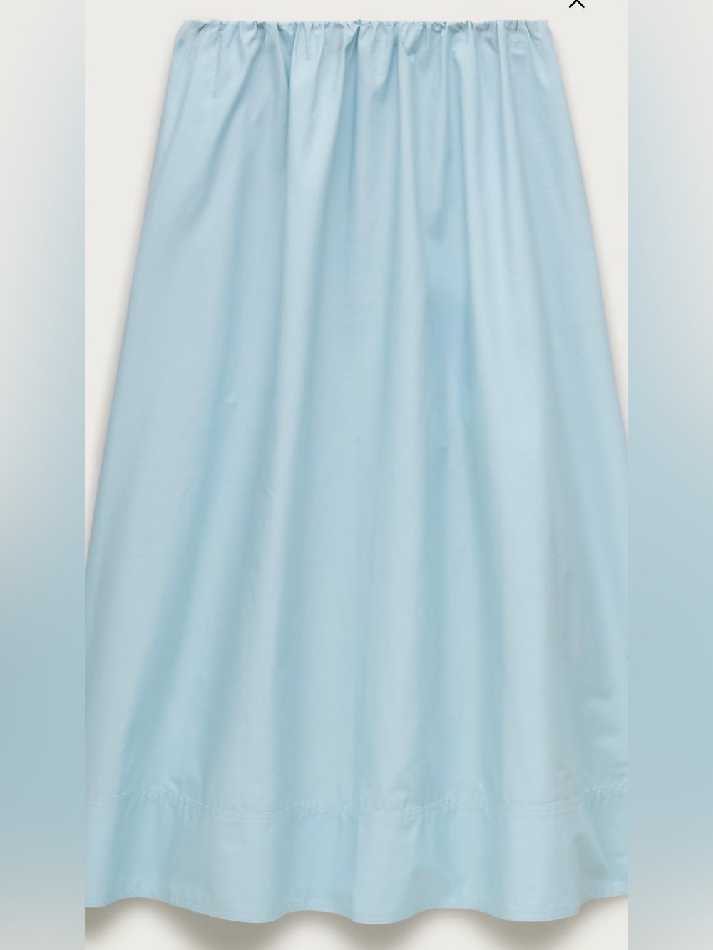 J Crew pull-on midi skirt in cotton poplin